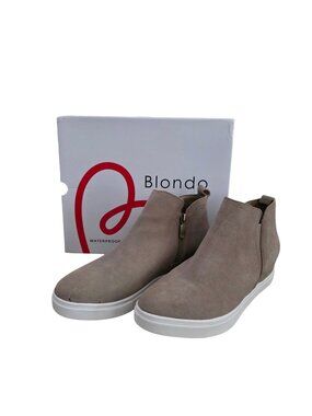 Blondo Georgette Suede Ankle Boots Sneakers Booties Mushroom Tan 10 Worn Once